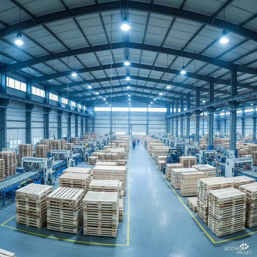 Usine de fabrication SINCOPEB - Production de palettes en bois en Tunisie